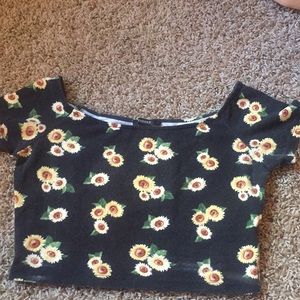 Sunflower Crop Top